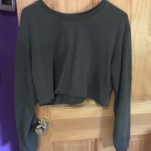 Garage Cropped Crewneck Sweatshirt
